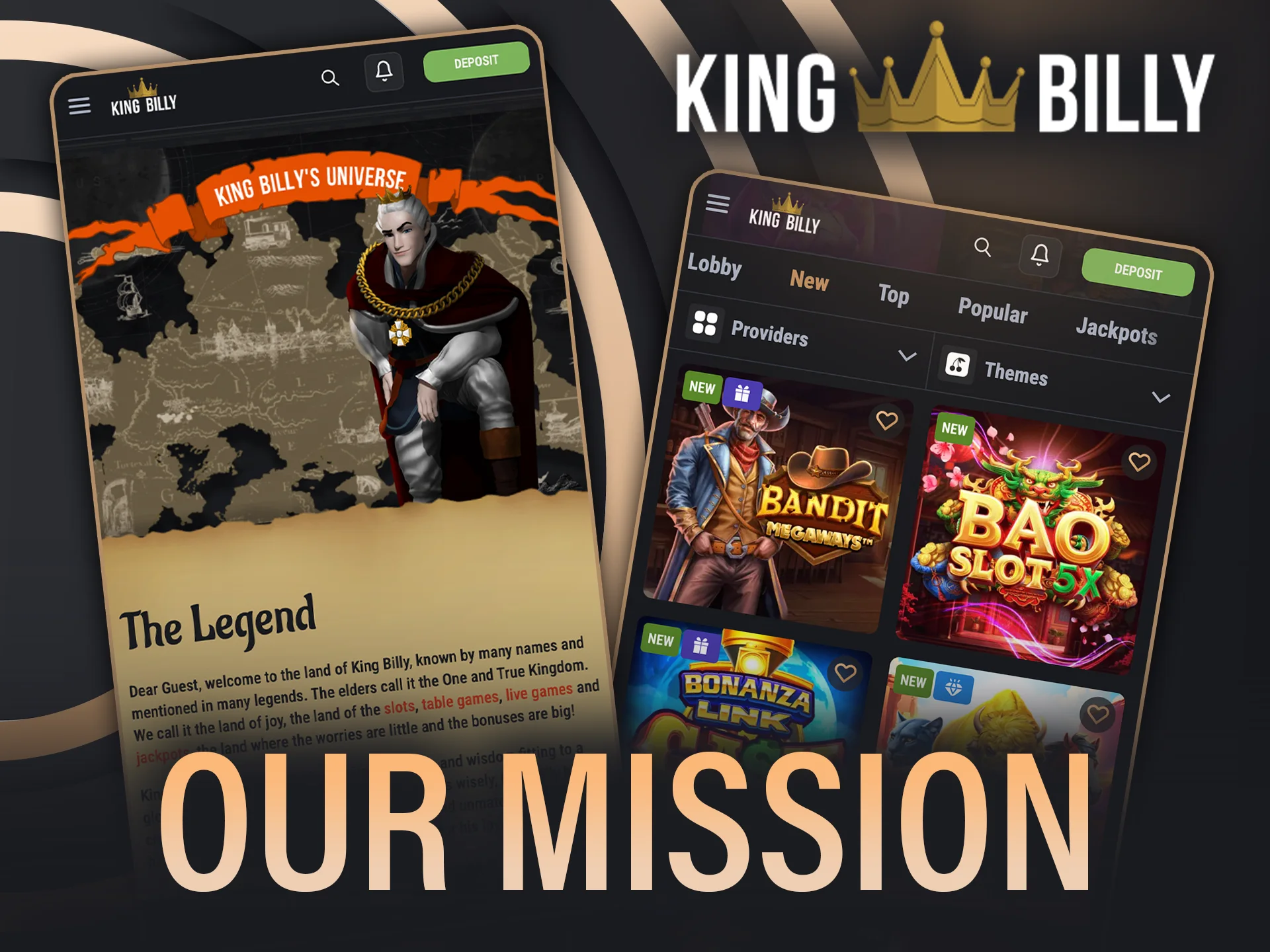 Explore our mission at King Billy Casino and play with purpose.